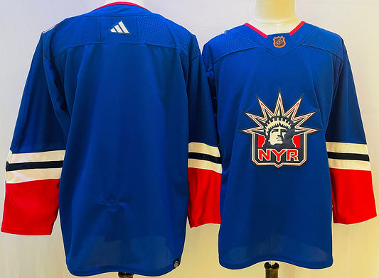 Men's New York Rangers Blue Blank Player Game Jersey1