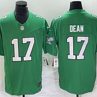 Men's Philadelphia Eagles Nakobe Dean #17 Kelly Green Game Jersey1