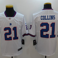 Men's New York Giants Landon Collins #21 White Game Player Jersey1