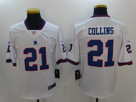 Men's New York Giants Landon Collins #21 White Game Player Jersey1