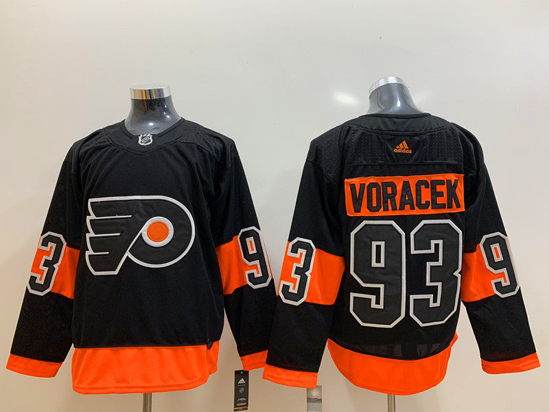 Men's Philadelphia Flyers Jakob Voracek #93 Black Player Jersey1