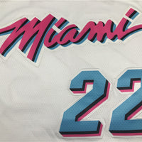 Men's Miami Heat Jimmy Butler #22 NBA White Swingman Jersey1