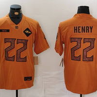 Men's Baltimore Ravens Derrick Henry #22 Brown 2023 Salute To Service Limited Jersey1
