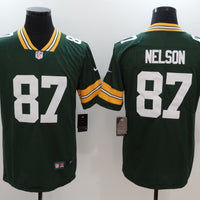 Men's Green Bay Packers Jordy Nelson #87 Green Game Player Jersey1