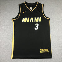 Men's Miami Heat Dwyane Wade #3 NBA Black Swingman Jersey1
