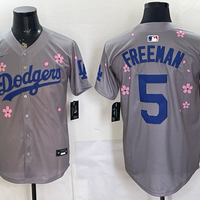 Men's Los Angeles Dodgers Freddie Freeman #5 Gray Alternate Limited Jersey