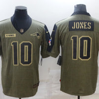 Men's New England Patriots Mac Jones #10 Brown Game Player Jersey1
