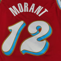 Men's Memphis Grizzlies Ja Morant #12 Red 2024/25 Swingman Player Jersey1 - City Edition