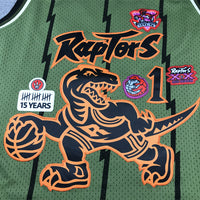 Tracy McGrady Toronto Raptors Army Green Jersey - 3