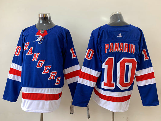 Men's New York Rangers Artemi Panarin #10 Blue Player Game Jersey1