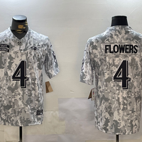 Men's Baltimore Ravens Zay Flowers #4 Arctic Camo 2024 Salute to Service Limited Jersey1