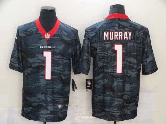 Men's Arizona Cardinals Kyler Murray #1 Gray Camouflage Game Jersey1