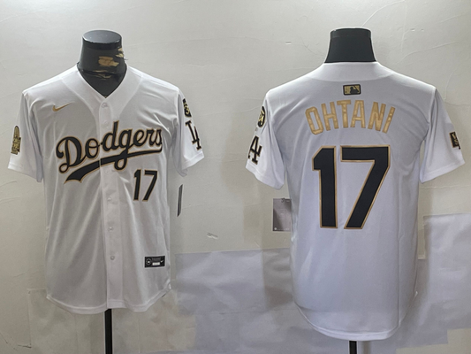 Men's Los Angeles Dodgers Shohei Ohtani White Game Jersey1