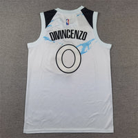Men's Minnesota Timberwolves Donte DiVincenzo #0 White 2024/25 Swingman Player Jersey1 - City Edition