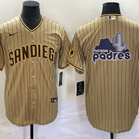 Men's San Diego Padres Tan Alternate Replica Team Jersey1