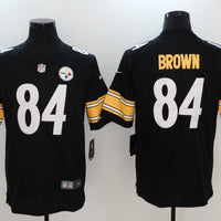 Men's Pittsburgh Steelers Antonio Brown #84 Black Game Jersey1