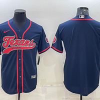 Men's Houston Texans Navy Blank Jersey1