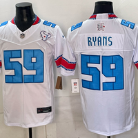 Men's Houston Texans DeMeco Ryans #59 White 2026 Rivalries Collection Stitched Limited Jersey