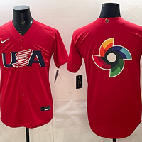 Men's USA Baseball Red 2026 World Baseball Classic Player Jersey
