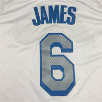 Men's Los Angeles Lakers LeBron James White 2020/21 Swingman Jersey1 City Edition