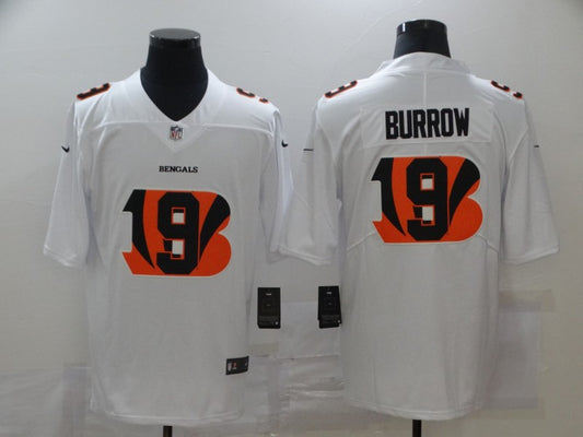 Men's Cincinnati Bengals #9 Joe Burrow White Game Jersey1