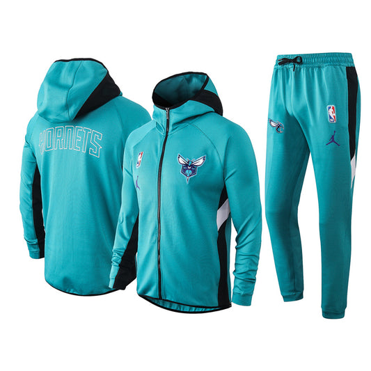 Men's Charlotte Hornets 2019/20 Showtime Full-Zip Therma Flex Performance Hoodie