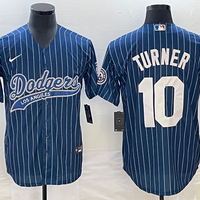 Men's Los Angeles Dodgers Justin Turner #10 Blue Player Jersey1 Joint Edition