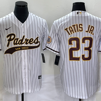 Men's San Diego Padres Fernando Tatis Jr. #23 White Replica Player Jersey1 Joint Edition