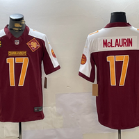 Men's Washington Commanders Terry McLaurin #17 Burgundy Player Game Jersey1