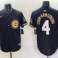 Men's Chicago Cubs Pete Crow-Armstrong #4 Black Alternate Limited Player Jersey
