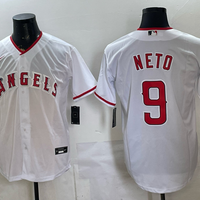 Men's Los Angeles Angels Zach Neto #9 White Home Replica Jersey