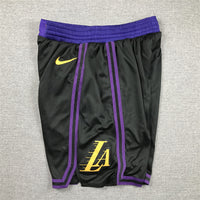 Men's Los Angeles Lakers Black 2023/24 Swingman City Edition Shorts1