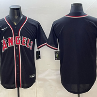 Men's Los Angeles Angels Fashion Replica Black Out Jersey