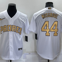 Men's San Diego Padres Joe Musgrove #44 White Replica Player Jersey1