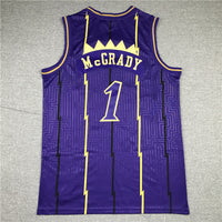 Men's Toronto Raptors Tracy McGrady 1998-99 Purple Hardwood Classics Swingman Jersey1