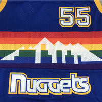 Men's Denver Nuggets Dikembe Mutombo 1991-92 Blue Hardwood Classics Swingman Jersey1