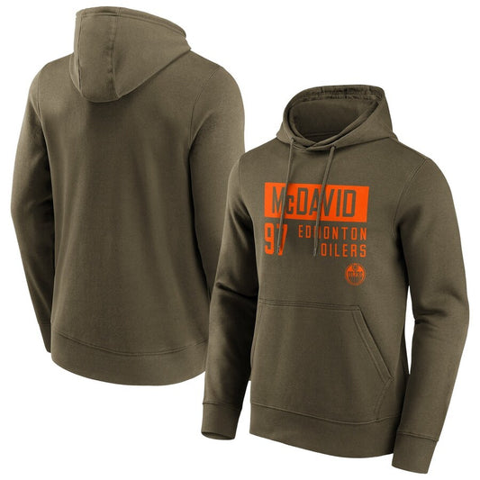 Men's Edmonton Oilers Fashion Name & Number Hoodie - Connor McDavid 97