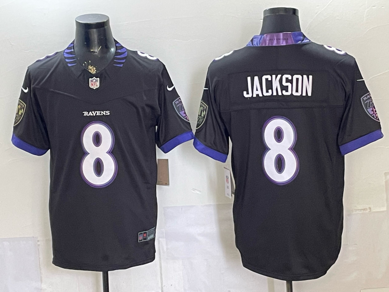 Lamar Jackson #8 Baltimore Ravens Black Vapor F.U.S.E. Limited Jersey - JerseysFreak