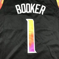 Men's Phoenix Suns Devin Booker #1 Black 2022/23 Fast Break Player Jersey1 - Statement Edition