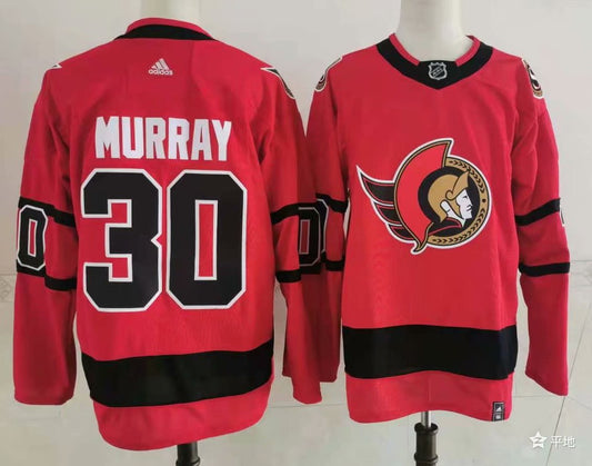 Men's Ottawa Senators Matt Murray #30 Red Player Game Jersey1