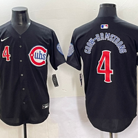 Men's Chicago Cubs Pete Crow-Armstrong #4 Black Limited Player Jersey