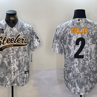 Men's Pittsburgh Steelers Justin Fields #2 Arctic Camo Salute to Service Limited Jersey1