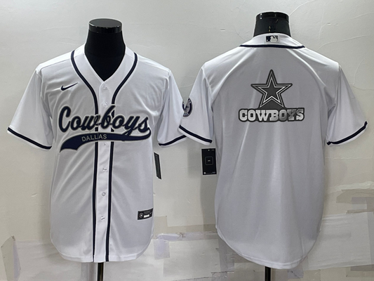 Men's Dallas Cowboys White Game Jersey1