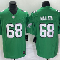 Men's Philadelphia Eagles Jordan Mailata #68 Kelly Green Game Jersey1