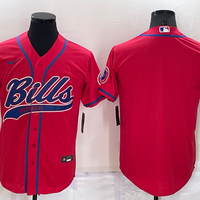 Men's Buffalo Bills Red Blank Jersey1