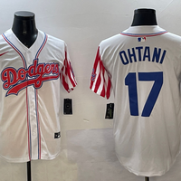 Men's Los Angeles Dodgers Shohei Ohtani White Replica Game Jersey1
