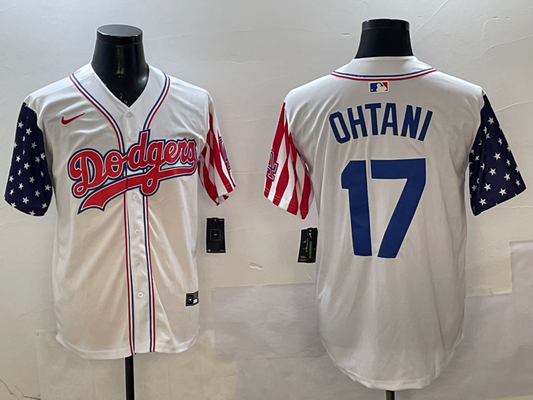 Men's Los Angeles Dodgers Shohei Ohtani White Replica Game Jersey1