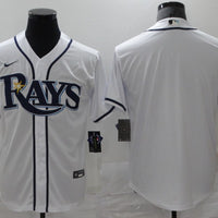 Men's Tampa Bay Rays White Home Replica Blank Jersey1
