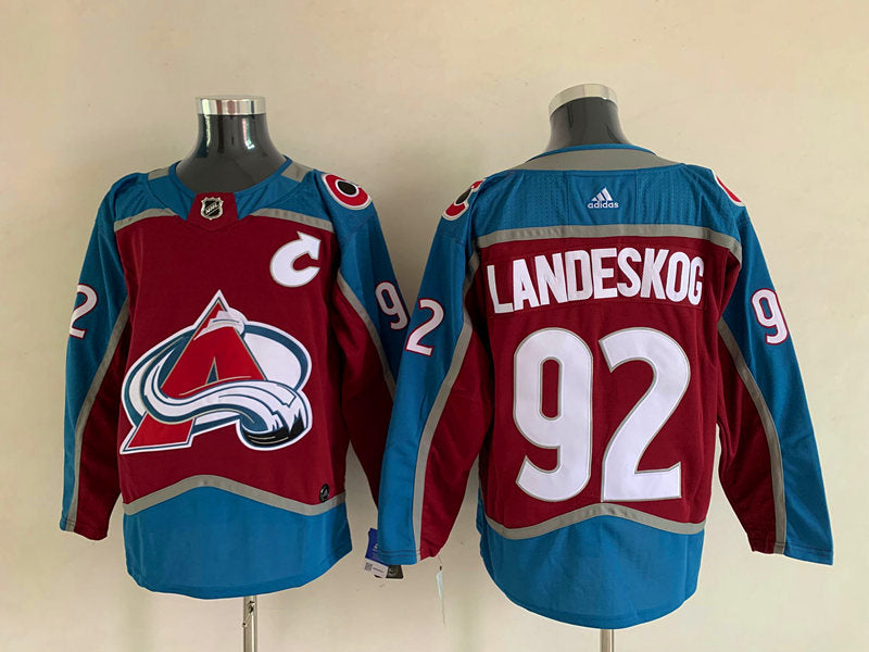 Men's Colorado Avalanche Gabriel Landeskog #92 Burgundy Home Breakaway Player Jersey1