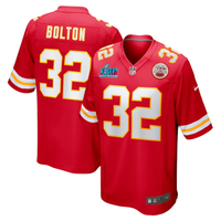 Nick Bolton #32 Kansas City Chiefs Red Super Bowl LVII Patch Game Jersey - JerseysFreak